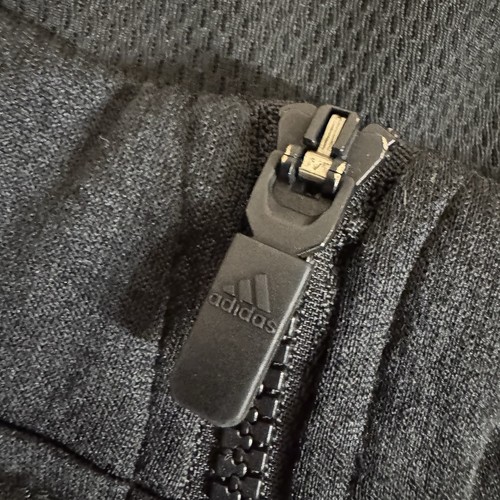 Veste Adidas homme extra large noire fermeture éclair complète entraînement manches longues - Photo 3/12