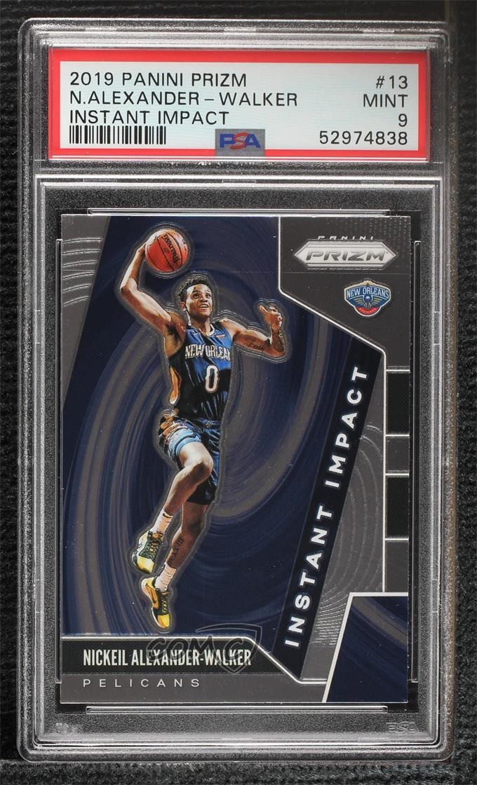 2019-20 Panini Prizm Instant Impact Nickeil Alexander-Walker #13 PSA 9 MINT 4al