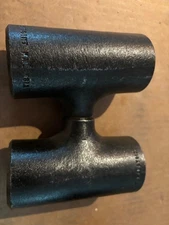 Set of 2 pcs. 2" x 1”. STANDARD CARBON STEEL REDUCING BUTTWELD TEE new fast ship