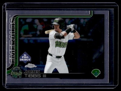 2025 Topps Pro Debut Chrome James Tibbs III Eugene Emeralds #PDC-166