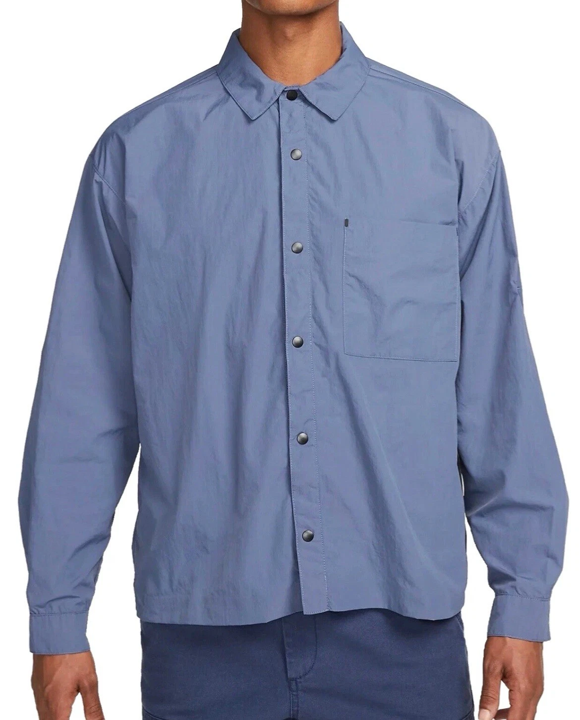 Nike Tech Pack Men's Size M Sportswear Woven Long-Sleeve Shirt $130 DX0205-491