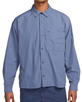 Nike Tech Pack Men's Size M Sportswear Woven Long-Sleeve Shirt $130 DX0205-491