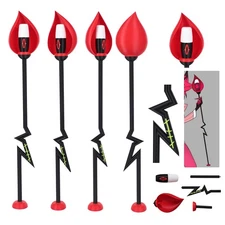 2025 Alastor Radio Demon Cosplay Microphone Cane Props Halloween Mic Party 72CM