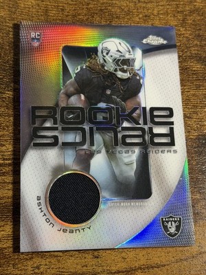 ASHTON JEANTY 2025 Topps Chrome #RR-AJ Rookie Relics Silver Refractor