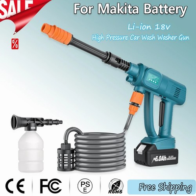 #ad Turpow 350W Cordless High Pressure Car Wash Water Gun for Makita 18V Battery No $205.99