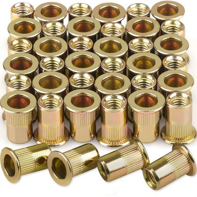 3/8 -16 Rivet Nuts Carbon Steel Rivnuts Threaded Inserts for Metal 3/8-16UNC ...