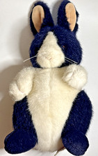 Easter Plush Bunny 1994 Dakin 12 Tall Black White