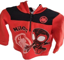 Marvel Spidey and His Amazing Friends Miles 3T Hoodie black pull over zipper