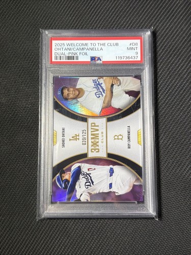 Shohei Ohtani / Roy Campanella [Pink Foil] #D8 2025 Topps Welcome to the Club 3X MVP Dual card