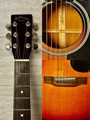 Acoustic Guitar Aria dreadnought AD-28BS 2003 Sunburst with Gig