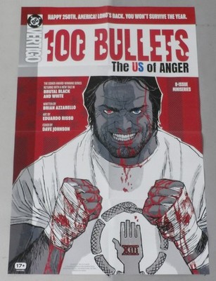 100 Bullets: The US of Anger #1 24'' x 36'' Promo Poster - Dave Johnson art