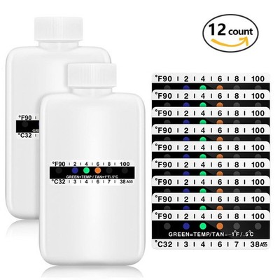12 Pieces Urine Test Complete Kit Include Empty Bottles with Temperature Test St