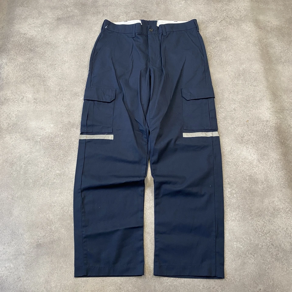 Pantalon cargo à capuche rouge pour hommes 34", pantalon de travail à jambes ... - Photo 1/4