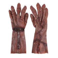 Horrific Halloween Zombie Hands Gloves Men Women Bloody Witch Wizard Demon Ha...