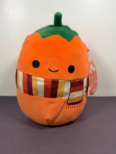 Squishmallows KALANI Pumpkin In Scarf Halloween 8" Plush Figure Stuffed