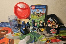 Pj Mask And Paw Patrol Lot Toys Blanket Books Hat Cup Bowl Action Figures Kids