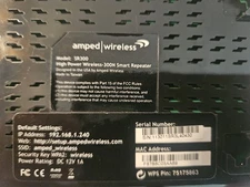 Amped Wireless SR300 High Power Wireless-300N Smart Repeater