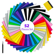 Ylyadl Vinile Di Trasferimento Di Calore,52 Vinile Termoadesivo per Tessuti 30 X