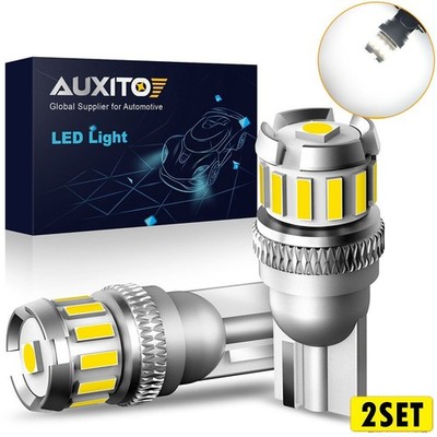 White Super T10 13-SMD Wedge 4014 LED Light bulbs W5W 2825 158 192 168 AUXITO A
