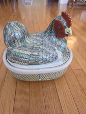 porcelain chicken or hen form tureen