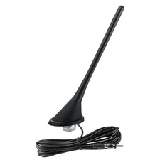 Eifagur Car Stereo AM FM Radio Antenna, 9.4" Universal Roof Mast Long Black