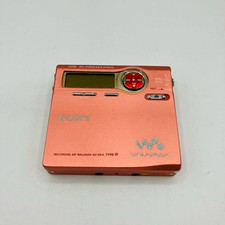 Sony MZ-R910 MD Walkman Portable Minidisc Player pink Working audio equipment
