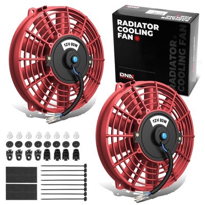 DNA Motoring 7-Inch High Performance Slim Electric Radiator Cooling Fan Mount Ki