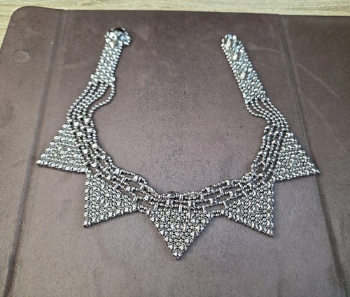 VINTAGE SERGIO GUTIERREZ LIQUID METAL CHOKER NECKLACE