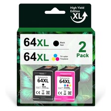 64 XL 64XL Ink Cartridge for HP ENVY 5542 6258 6255 7130 7132 7164 7830 7855 Set