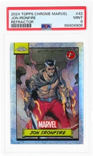 2024 Topps Chrome Marvel Jon Ironfire Refractor #42 PSA 9