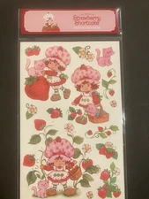 Strawberry Shortcake Stickers Temporary Tattoos Vintage Inspired Design 2 Sheets