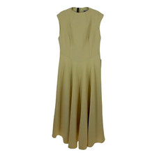Odd Muse Sleeveless High Waist Midi Dress - Lemon - XL