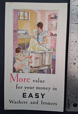 #ad #ad Vintage 1930s EASY Washer Ironer pictorial brochure Advertising home apps $7.95