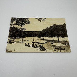 Vintage Postcard Ted Hiltons Hide A Way Moodus Connecticut Willow Beach 1945
