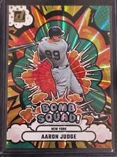 AARON JUDGE 2025 Panini Donruss BOMB SQUAD GREEN LASER #18 Yankees 🔥