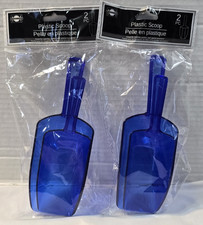 2x Plastic Scoop Blue- 2 pc/2 sz- Caterer's Corner- Parties Candy Kitchen Cater