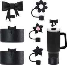 Stanley Tumbler Accessories Set Including 4 Pcs Siliocne Straw Covers Toppers