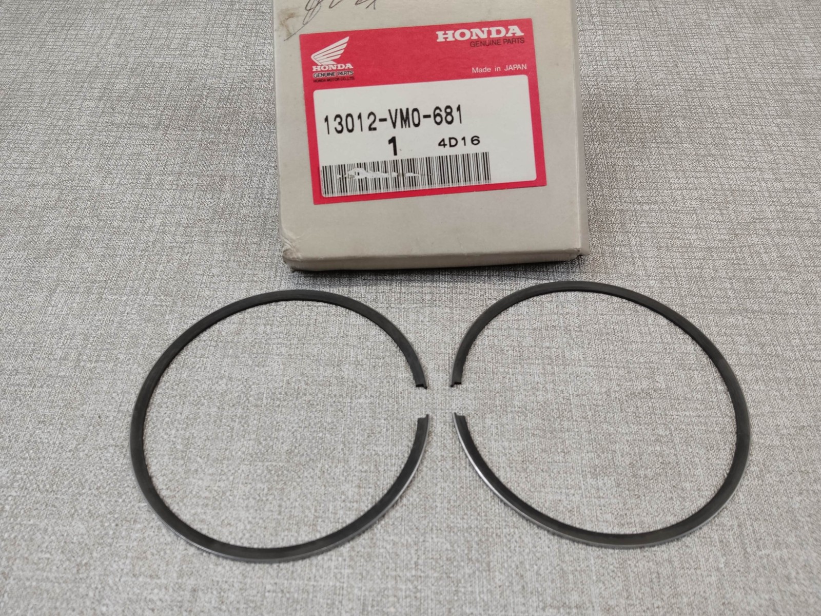 Segments de piston +0.25 haute compression pour cylindre FL350R 85