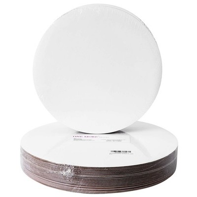 [25pcs] 12'' White Cakeboard Round,Disposable Cake Circle Base Boards Cake Car...