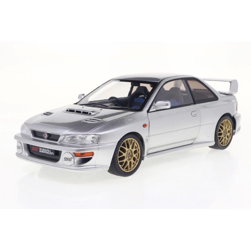 Voiture miniature Subaru Impreza 22B 1/18 Solido 1807408 en métal gris argenté