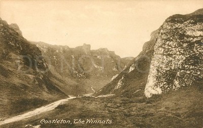 Castleton Vintage Postkarte um 1920 The Winnats England Limestone Gorge