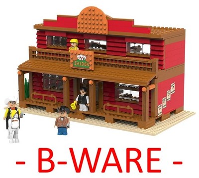 Playtive Lucky Luke Saloon Clippys Klemmbausteine Jolly Jumper 864-tlg -- B-WARE