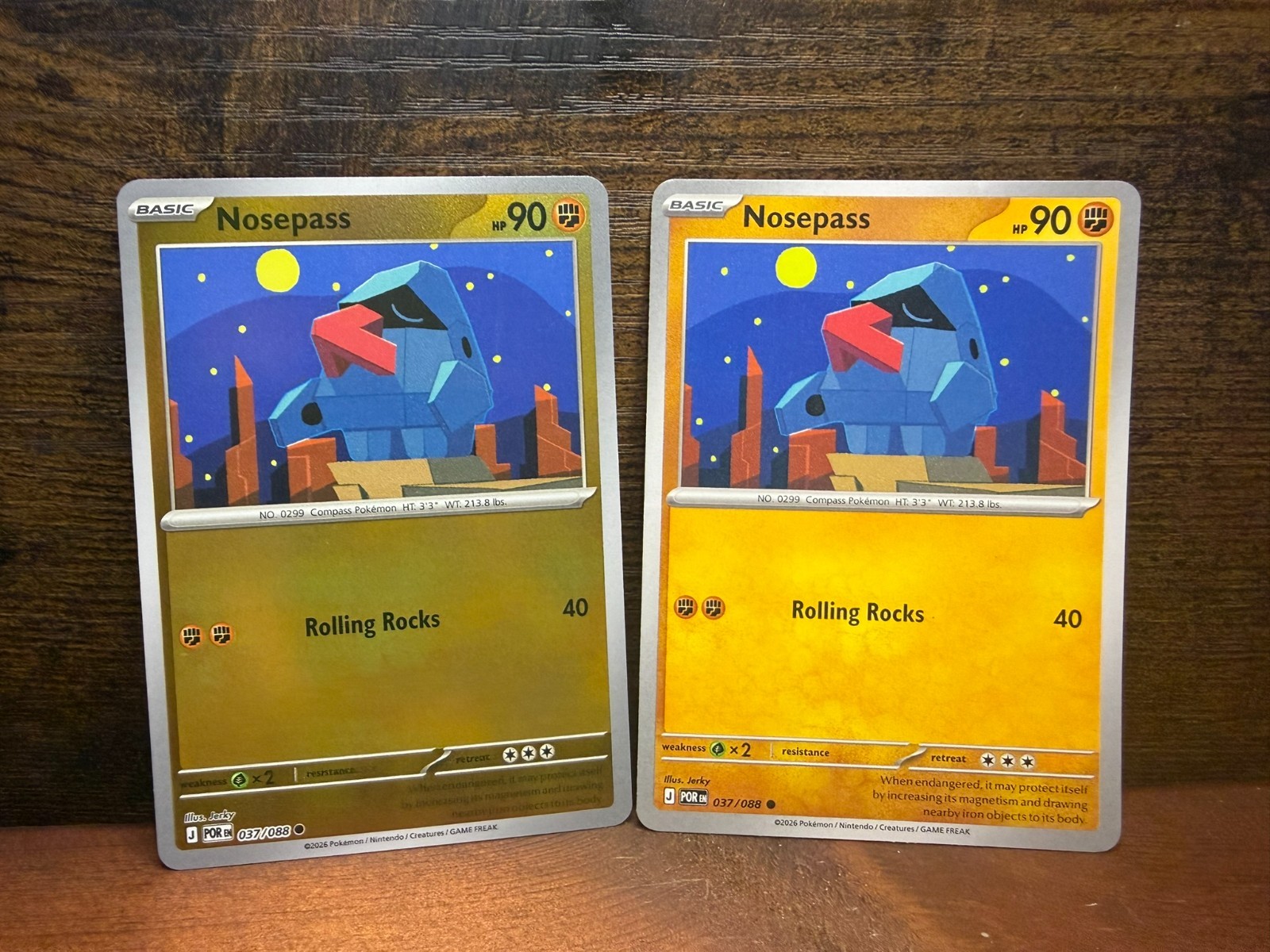 Nosepass 037/088 - Normal/Reverse Holo Combo - Me03: Perfect Order