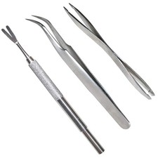 3 Pack Tick Remover Tool Set Stainless Steel Tick Remover Kit for Cats and Dogs