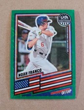 2026 Panini USA Baseball Stars & Stripes Prizm Noah Franco Green Scope /99 #134