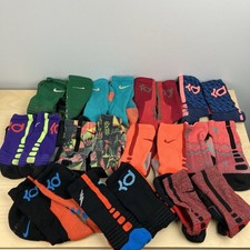 Nike Elite Socks Lot Of 11 Pairs Unisex Basketball, KD, Kobe