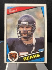 1984 Topps - JIM COVERT #222 RC Rookie - Chicago Bears HOF - Centered
