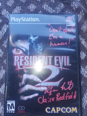 Resident Evil 2 PS2 Case Signed By Alyson Court Aka Claire Redfield With JSA COA