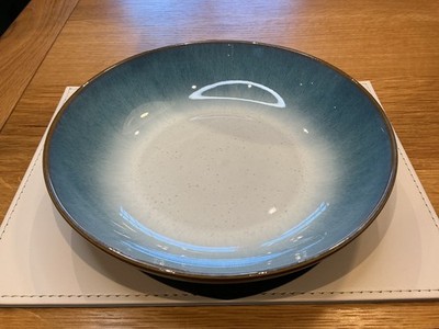 Denby Azure Haze Pastaschale x 1 Steingut Geschirr Durchmesser 22 cm Brandneu