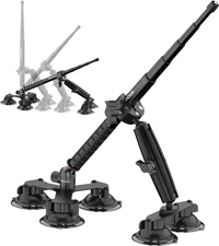 Suction Car Mount for Insta360 X5, X4, X3, 5 in 1 Suction Cup Camera Mount Kit w